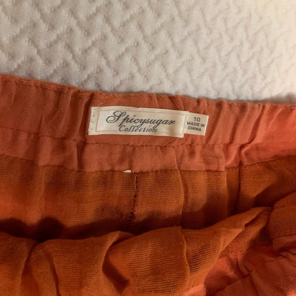 Orange hi-low skirt - Picture 3 of 6